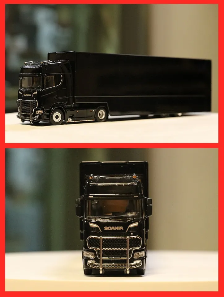 Kengfai 1:64 Scania S730 Double Deck Gull Wing Tow Truck Diecast Modelo De  Ximia de Carro Modelo de Simulação de Alusão de Automóveis