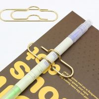 5Pcs Metal Pen Clips Multi Function Pen Holder Clips Bookmarks For Notebooks Paper Clip Stationery Tool