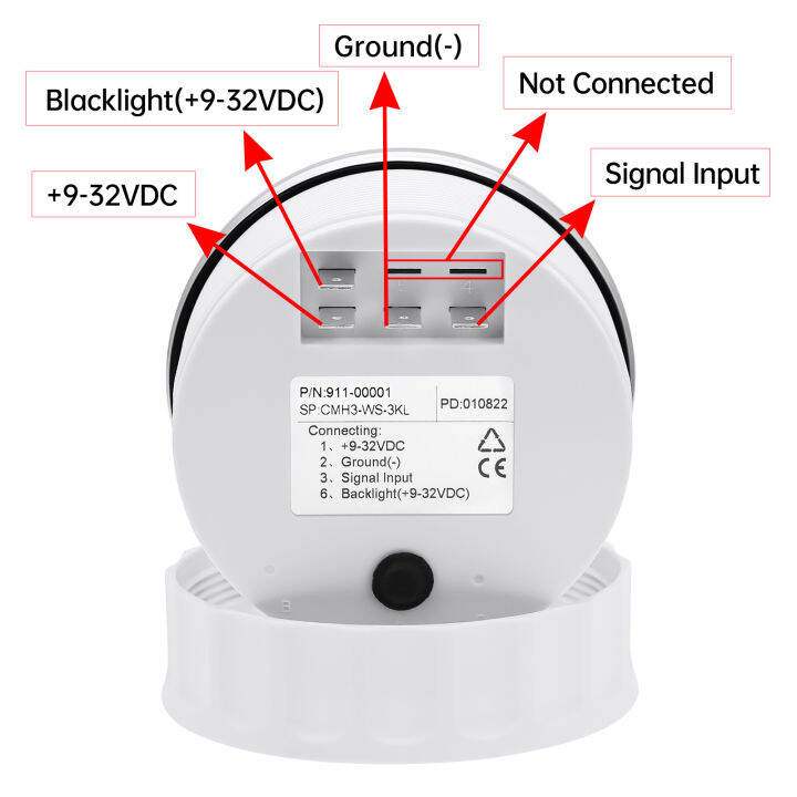 85มม-tachometer-3000rpm-พร้อม-hourmeter-รถบรรทุกเรือดีเซลเครื่องยนต์-tacho-meter-rpm-gauge-m18m16รถเรือ-tachometer-sensor