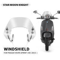 อุปกรณ์มอเตอร์ไซค์กระจกบังลมสำหรับ Piaggio Vespa Sprint 150 2013- 2021 2022ลมโล่ชิ้นส่วนป้องกันหน้าจอ