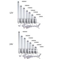 【❂Hot On Sale❂】 c4kya7 เครื่องควบคุมมอเตอร์หัวฉีดเส้นตรงไฟฟ้ากระแสตรง12V จังหวะ30มิลลิเมตร/วินาที50/100/150/200/250/300/350/400มม. 94ชิ้น