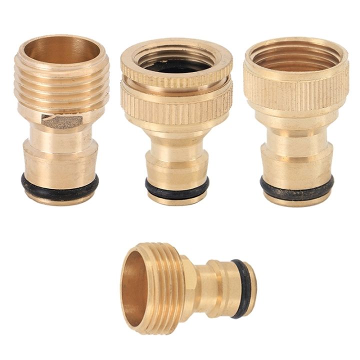 brass-1-2-3-4-1-thread-quick-connector-faucet-nozzle-adapter-drip-copper-hose-water-gun-joints-garden-irrigation-accessories