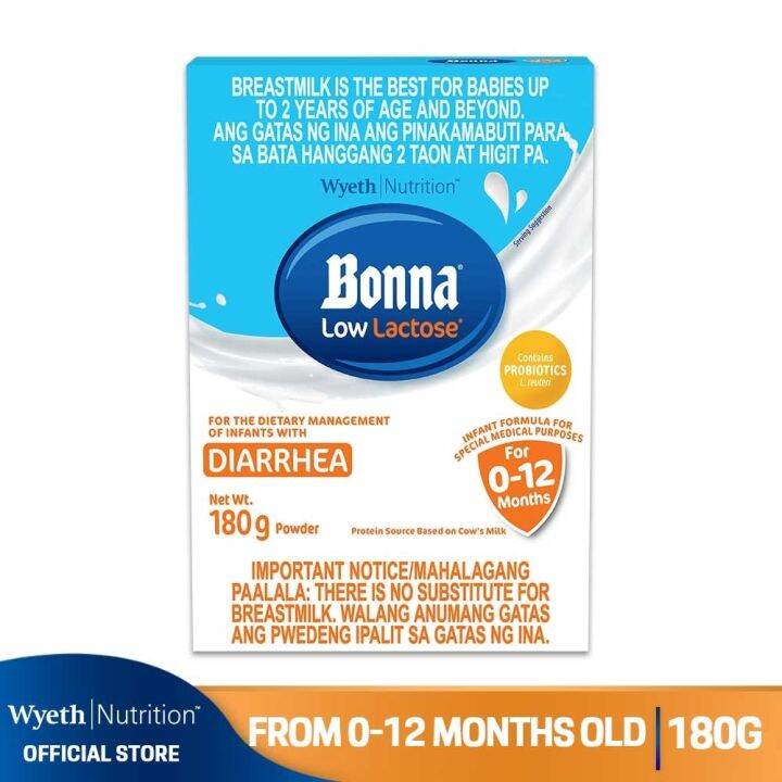 BONNA® Stage 1 Low Lactose for 0 to 12 months 180g Box Lazada PH