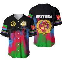 Black History Africa Country Eritrea Tigray Ethiopia Tribe Tattoo 3DPrint Summer Harajuku Baseball Jersey Shirts Short Sleeve X1