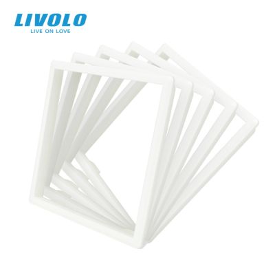 Livolo EU Standard Socket Accessory Decorative Frame For Socket One pack/5pcs White/Black Color