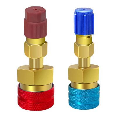 【hot】 2Pcs R1234YF to R134A and Low Side Coupler R12 Fitting Car Air-conditioning Tools