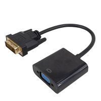 DVI to VGA Adapter Cable 1080P DVI to VGA Cable 24 + 1 Video Converter For PC Monitor (2 Packs)