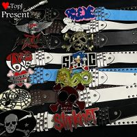 Girl Women Men Punk Sweet Lolita Cosplay Y2K Tuku spice girls colorful Studded skull Belt heart belt Gothic bungee equipment