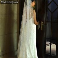 Mmuzonqueen A02 Luxury Bride Glitter Single Layer Soft And Delicate Woman White Wedding Engagement Veil Hair Accessories