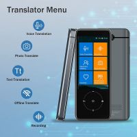 Language Translator Device 137 Different Languages Black-Gray for Learning Travel Business