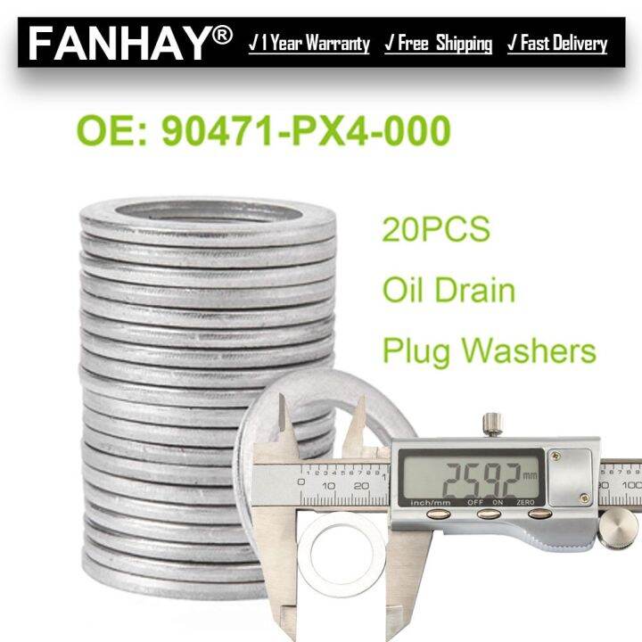 20PC/Set 90471PX4000 Aluminum Transmission Oil Drain Plug Washers For