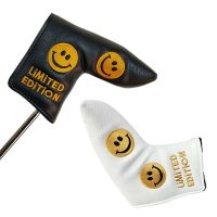 ★NEW★ Golf putter cover new smiling face cartoon cute word putter straight strip universal Velcro opening and closing head cover