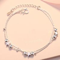 [COD] Multi-layer double-layer anklet and double beads clip stars summer girls bracelet factory wholesale