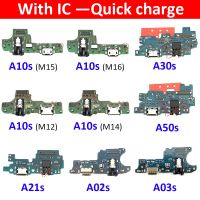 ใหม่ USB Charger แท่นชาร์จเชื่อมต่อพอร์ต Flex Cable สําหรับ Samsung A10S A20S A30S A50S A107 A207 A307 A21s A70s A12 A02s A03s