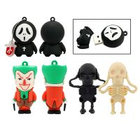 Cartoon Joker USB Flash Drive 256GB 128GB 64GB 32GB16GB 8GB 4GB Pendrive Skull Ghost Pen Drive USB Stick Drrive Gift