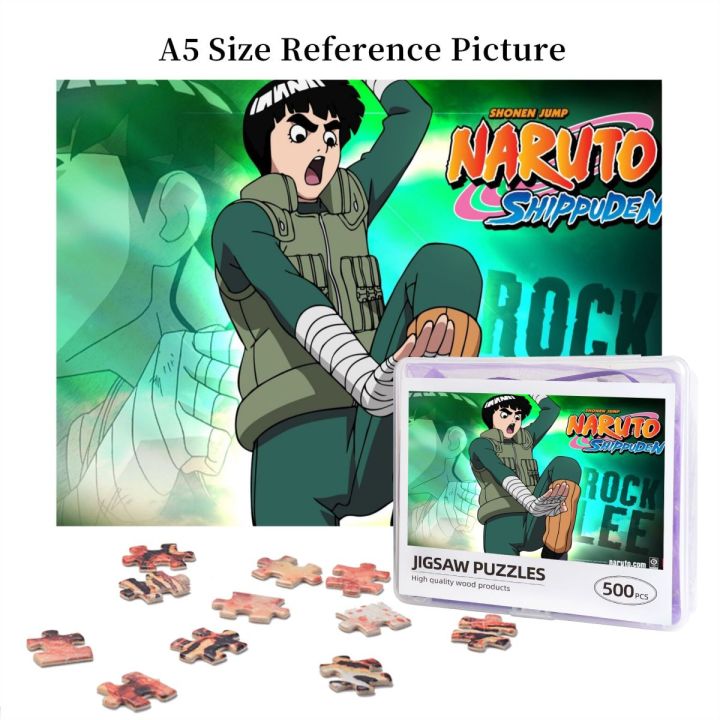 naruto-rock-lee-wooden-jigsaw-puzzle-500-pieces-educational-toy-painting-art-decor-decompression-toys-500pcs