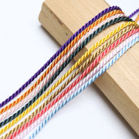 10 เมตร 1 มม. 3 หุ้น Twisted Cotton Nylon Cords สีสัน DIY Craft ตกแต่งเชือก Drawstring Belt อุปกรณ์เสริม JK2020-Laocher