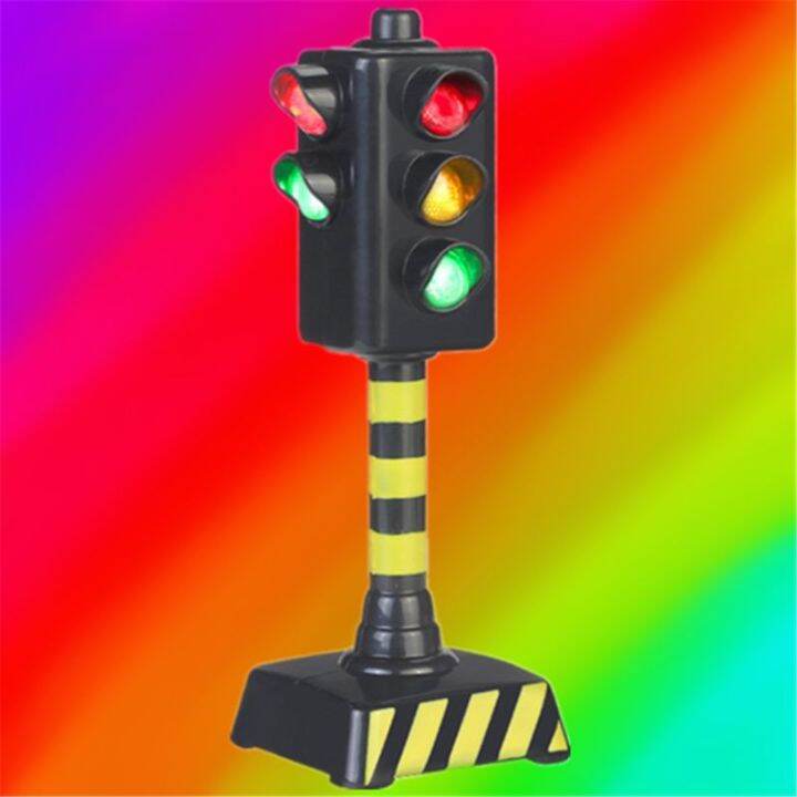 5’’ Mini Traffic Train Signal Plastic Micro Sign Light for Kids Rail