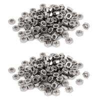 Metric M3 Hex Nuts 304 Stainless Steel Fastener DIN934 200Pcs for Bolt