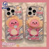 เคสสำหรับ iPhone 15 14 13 12 11 Pro Max X XR Xs Max 8 7 6S Plus SE 2020 Loopy การ์ตูนน่ารักสนุกสนานพร้อมขายึดเคสโทรศัพท์ปกป้องกล้อง TPU นุ่ม