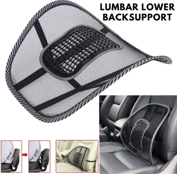 Car Seat Office Chair Massage Back Lumbar Support Mesh Wooden Bead