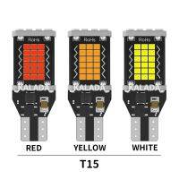 (Premium car)2X ใหม่ล่าสุด LED T15 W16W 921 912รถ Canbus ย้อนกลับแสงด้านหลังที่จอดรถสัญญาณหลอดไฟสำรอง12V สีแดงสีขาวสีเหลือง6000K