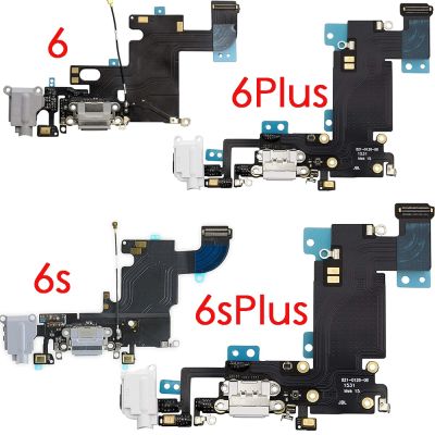 ชิ้นส่วนอะไหล่แจ็คหูฟังสายเคเบิลเสียบแจ็คสเตอริโอชาร์จพอร์ต Usb สำหรับ Iphone 6 6 Plus 6S 6S 6S Plus