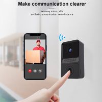 【DT】Campainha sem fio wifi ao ar livre hd câmera segurança porta sino visão noturna vídeo interfone voz mudança para casa monitor porta telefone