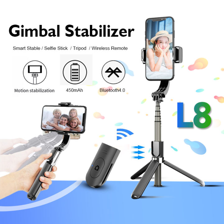 [Ready Stock] Handheld Gimbal Stabilizer L08 Phone Holder Mobile Video ...