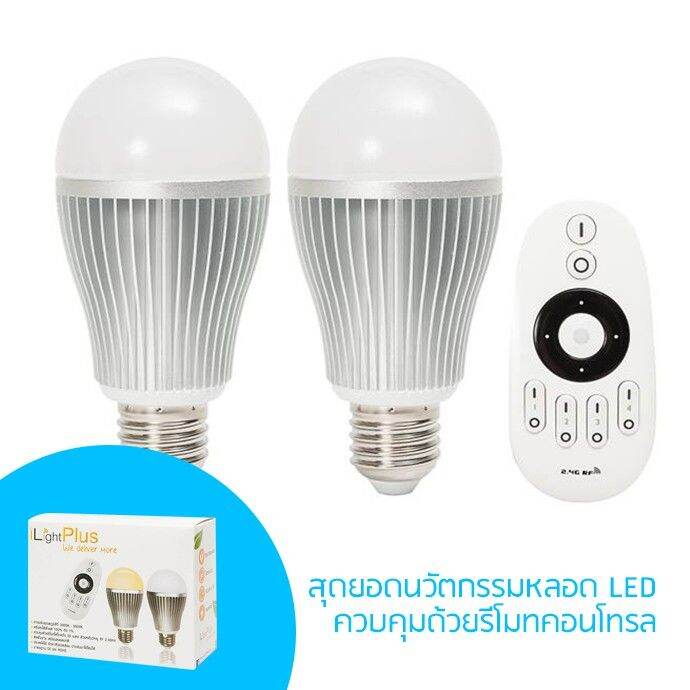 pro-โปรแน่น-banana-electric-ilightplus-ชุดหลอดไฟ-led-2in1-ขนาด-9w-แพ็ค-2-หลอด-ควบคุมด้วยรีโมท-ขั้วมาตรฐาน-e27-รีโมท-ไม้-กระดก-จู-น-รีโมท-รั้ว-รีโมท-รีโมท-บ้าน-จู-น-รีโมท