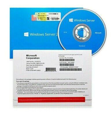 windows-server-2016-standard-64-bit-oem-16-coresใช้งานได้ตลอดชีพ