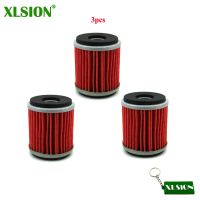 XLSION 3ชิ้น KN140 HF140ตัวกรองน้ำมันเชื้อเพลิงสำหรับรถจักรยานยนต์มอเตอร์จักรยานสกปรก YZ250 XT250 YFZ450 YZ250F YZ450F YBR250 YFM250R RAPTOR