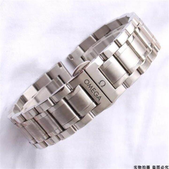 omega-watch-chain-steel-belt-stainless-strap-double-snap-buckle-men-and-women-14-20mm-accessories