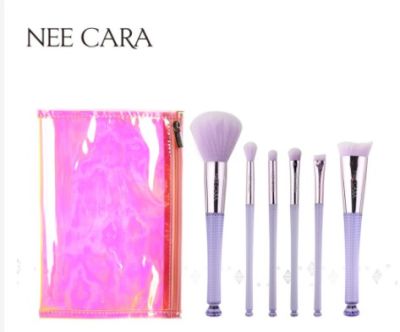 NEE CARA MAKEUP BRUSH + BAG : neecara นีคาร่า เซตแปรงแต่งหน้า 6 ชิ้น + กระเป๋า x 1 ชิ้น N829