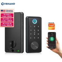 【LZ】 Tuya Smart Deadbolt Door Lock Tuya App Wi-Fi Keyless Teclado de Impressão Digital Bloqueio Bluetooth Digital Porta Eletrônica para Casa