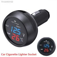 ✗☇♘ For Auto Gauges 1pc Universal 12V 24V Car Volt Meter Auto LED Digital Voltmeter Thermometer USB Charger Voltage Meter Mayitr