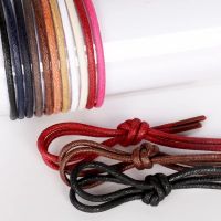 1Pair Waxed Cotton Round Shoe laces Leather Waterproof ShoeLaces Men Martin Boots Shoelace Shoestring Length 80/100/120/140CM P2