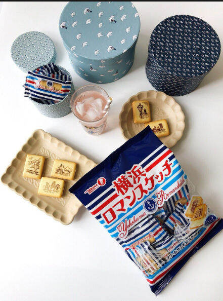 พร้อมส่ง-takana-yokohama-romansketch-biscuits-129g-คุกกี้-พิมพ์ลายเมืองและวัฒนธรรมต่างๆ-ประมาณ-19-สถานที่-กรอบอร่อย