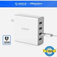 Orico 30W 4 พอร์ต Usb ที่ชาร์จแบบด่วน 5V2.4A*4 สําหรับ Iphone แท็บเล็ตซัมซุง Xiaomi สมาร์ทโฟน (Dcw-4U)