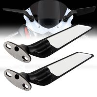 Pair Motorcycle Wind Swivel Wing Fin RearView Side Mirrors For Kawasaki Ninja 250 300 400 650 ZX6R ZX12R ZX14 ZX14R ZZR1400