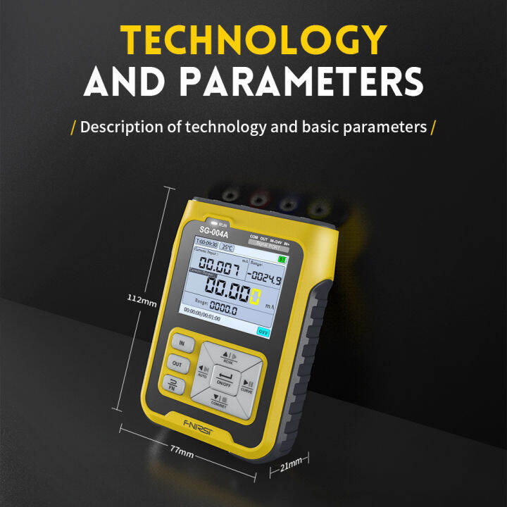 fansline-เครื่องกำเนิดสัญญาณมัลติฟังก์ชั่นแบบพกพา0-24v-4-20ma-อะนาล็อกแรงดันไฟฟ้าปัจจุบัน-thermocouple-resistance-process-calibrator-2-4นิ้ว-backlight-color-screen-สำหรับ-plc-dcs-system-debugging-valv
