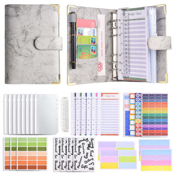 Money Budget Planner Set Money Binder With Zipper Cash Envelope Budget Sheets Catgory Stickers