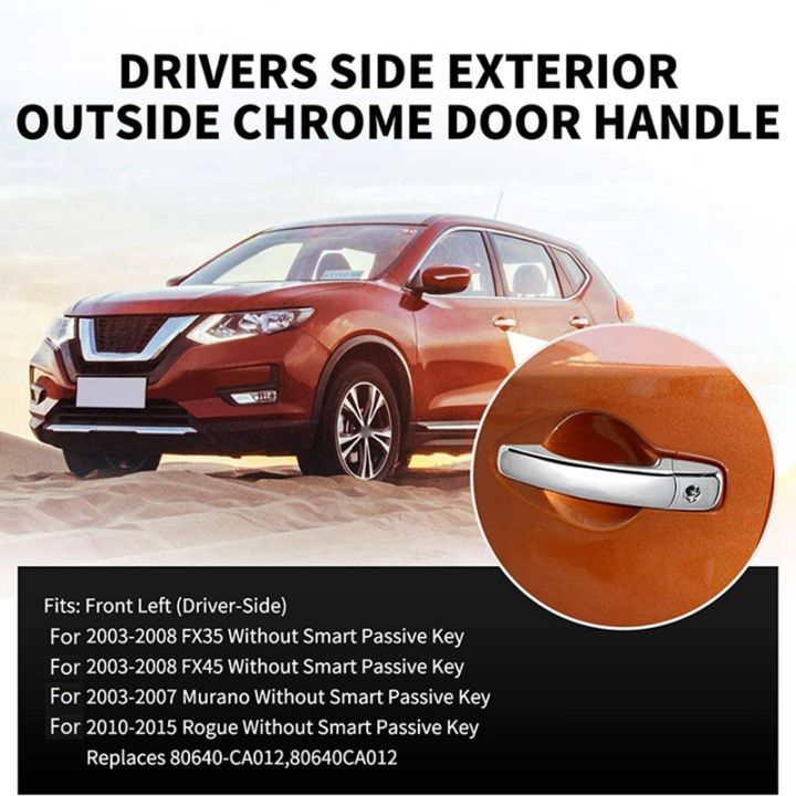 2x-exterior-door-handle-with-keyhole-for-infiniti-fx35-fx45-nissan-murano-rogue-82646-ca000-80640-ca012-front-left-side