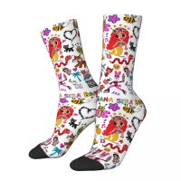 Winter Warm Crazy Design Women Men Karol G With Red Hair Bichota Socks Non-slip Basketball Socks Socks Tights