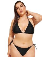 Plus Size Halter Neck Bikini