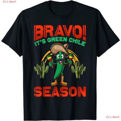 คอลูกเรือZ.L.L Sport เสื้อยืดผู้ชาย เสื้อผู้หญิง New Mexico Hatch Chile Season Mexican Green Chili Chilli T-Shirt เสื้อยS-5XL
