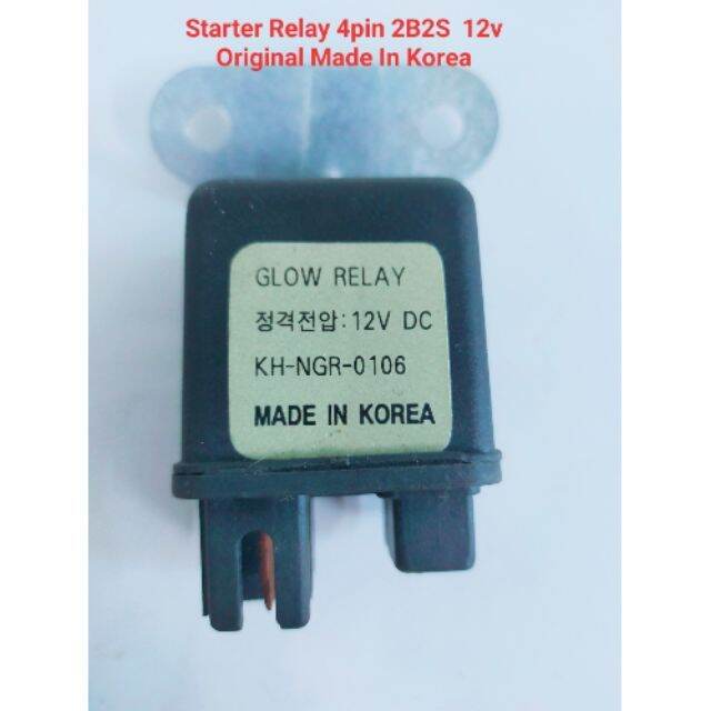 STARTER RELAY & GLOW PLUG RELAY 12V Original MADE IN KOREA Lazada