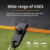 10Pcs Fixed Plastic Clip For Outdoor Tent Hook Plastic Set Survival Grommet Buckle Fixed Outdoor Mini Black Plastic Clip Tools