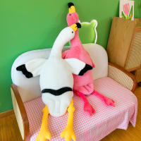 Flamingo Doll Big White Geese Pillow For Girls Sleeping Plush Toy Doll Sleep Hug Sleeping Doll