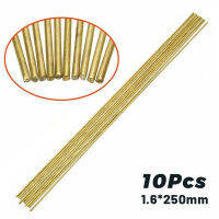 10 ชิ้น 1.6*250 มิลลิเมตรทองเหลืองแท่งสาย Sticks สำหรับซ่อมเชื่อม Brazing บัดกรีทองเหลืองเชื่อมทองเหลืองเชื่อม-fvdfbdxbgnxdd